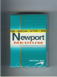 Newport Medium Menthol cigarettes hard box  Newport Medium Menthol cigarettes hard box