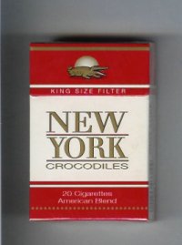 New York Crocodiles American Blend cigarettes hard box  New York Crocodiles American Blend cigarettes hard box