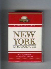 New York Crocodiles American Blend cigarettes hard box