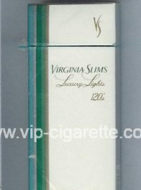 Virginia Slims Luxury Lights Menthol 120s cigarettes hard box  Virginia Slims Luxury Lights Menthol 120s cigarettes hard box