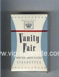 Vanity Fair Pastel Blue Cigarettes hard box
