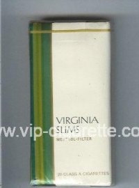 Virginia Slims Menthol - Filter 100s cigarettes soft box  Virginia Slims Menthol - Filter 100s cigarettes soft box