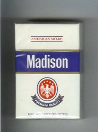 Madison Premium Quality American Milds cigarettes hard box