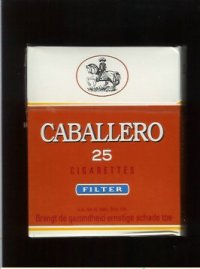 Caballero 25 cigarettes filter with small cowboy