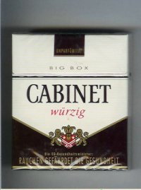 Cabinet Wurzig cigarettes big box