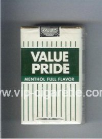 Value Pride Menthol Full Flavor cigarettes soft box