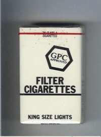GPC Approved Filter Cigarettes King Size Lights soft box  GPC Approved Filter Cigarettes King Size Lights soft box