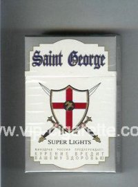 Saint George Super Lights cigarettes hard box