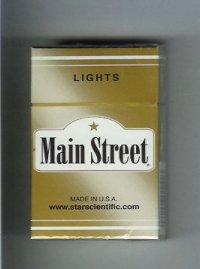 Main Street Lights cigarettes hard box