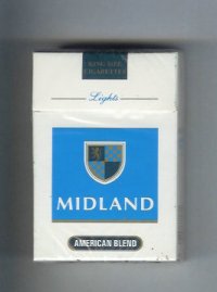 Midland American Blend Lights cigarettes hard box