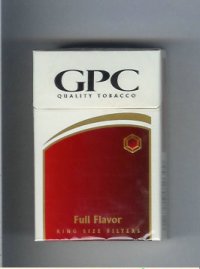 GPC Quality Tabacco Full Flavor King Size Filters Cigarettes hard box