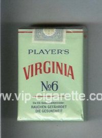 Player's Virginia No 6 cigarettes soft box