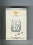 F6 Silver Ultra Cigarettes hard box