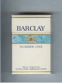 Barclay Number One cigarettes Switzerland
