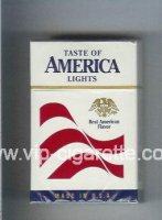 Taste of America Lights cigarettes hard box