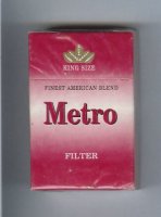 Metro Finest American Blend Filter cigarettes hard box