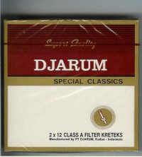 Djarum Special Classics 100s cigarettes hard box  Djarum Special Classics 100s cigarettes hard box