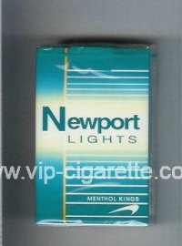 Newport Lights Menthol green and white cigarettes soft box  Newport Lights Menthol green and white cigarettes soft box