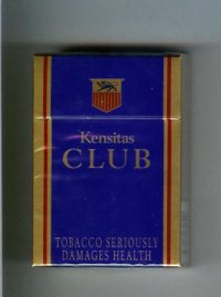 Kensitas Club cigarettes hard box