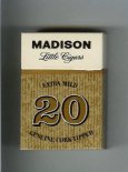 Madison Little Cigars Extra Mild cigarettes hard box  Madison Little Cigars Extra Mild cigarettes hard box