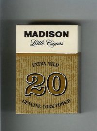 Madison Little Cigars Extra Mild cigarettes hard box