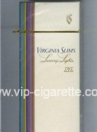 Virginia Slims Luxury Lights 120s Filter cigarettes hard box  Virginia Slims Luxury Lights 120s Filter cigarettes hard box