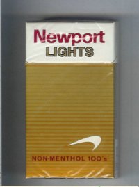 Newport Non Menthol Lights 100s cigarettes hard box  Newport Non Menthol Lights 100s cigarettes hard box
