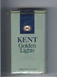Kent Golden Lights Menthol 100s cigarettes soft box
