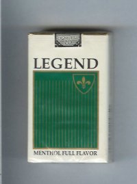 Legend Menthol Full Flavor cigarettes soft box