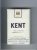 Kent USA Blend 1 mg Lights Charcoal Filter cigarettes hard box