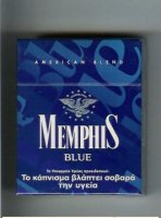 Memphis Blue American Blend 25 cigarettes hard box