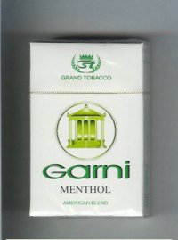Garni Menthol American Blend Grand Tobacco cigarettes hard box