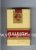 Raleigh Filter Tip cigarettes yellow and red and gold soft box