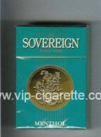 Sovereign Menthol cigarettes green hard box