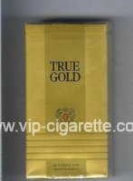 True Gold 100s cigarettes soft box