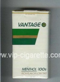 Vantage Menthol 100s Cigarettes soft box