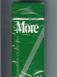 More Menthol 120s cigarettes hard box