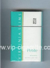Virginia Slims Petite Menthol cigarettes hard box  Virginia Slims Petite Menthol cigarettes hard box