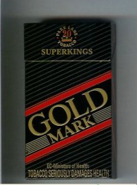 Gold Mark SuperKings 100s cigarettes hard box