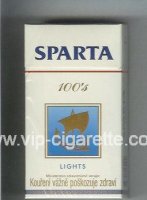 Sparta 100s Lights cigarettes hard box