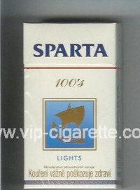 Sparta 100s Lights cigarettes hard box