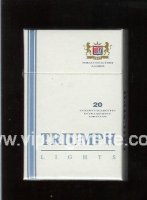 Triumph Lights cigarettes hard box