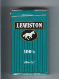 Lewiston 100s Menthol cigarettes soft box