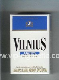 Vilnius Lights American Blend cigarettes hard box  Vilnius Lights American Blend cigarettes hard box