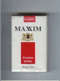 Maxim Premium Quality King Size cigarettes soft box