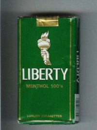Liberty Menthol 100s cigarettes soft box  Liberty Menthol 100s cigarettes soft box