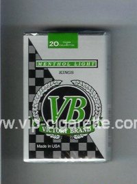 VB Victory Brand Menthol Light Kings cigarettes soft box