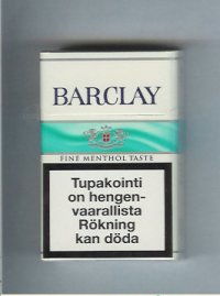 Barclay Fine Menthol Taste cigarettes