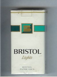 Bristol Lights Menthol 100s cigarettes USA