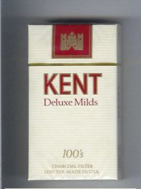 Kent Deluxe Mild Charcoal Filter 100s cigarettes hard box